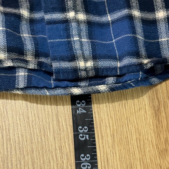 VTG ELY CATTLEMAN Mens XXLT Tall Plaid Flannel Shirt Pearl Snap Cowboy western - Picture 6 of 7